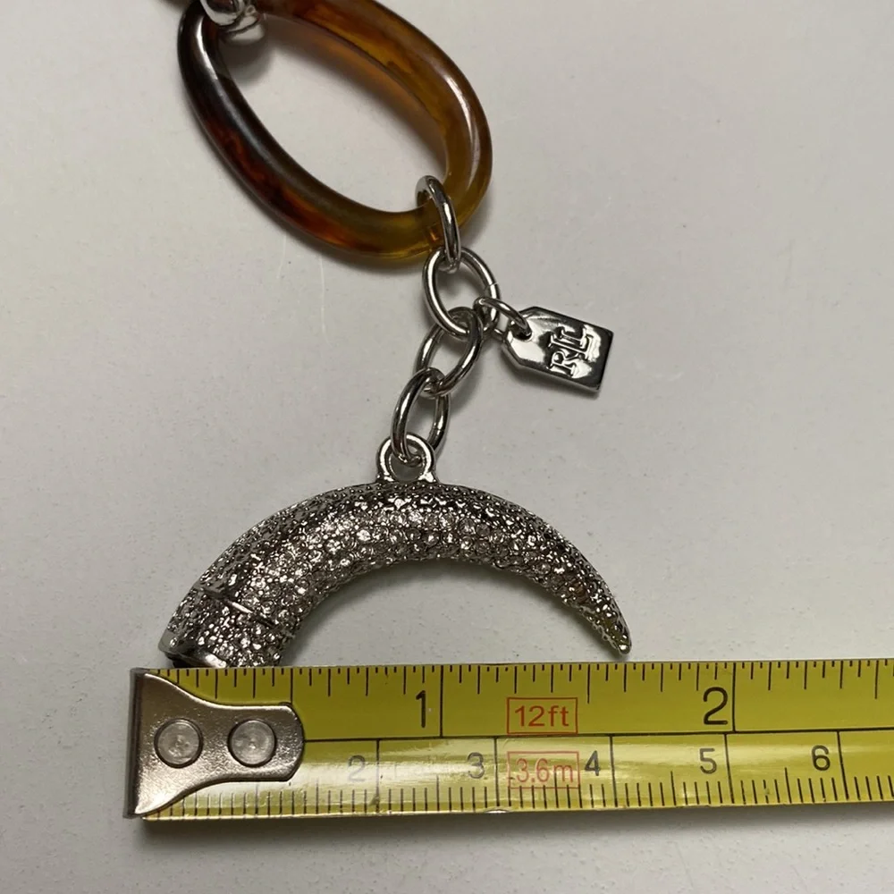 LAUREN RALPH LAUREN Canyon Chic Pave Horn Oval Link Bracelet $68 - Picture 7 of 7